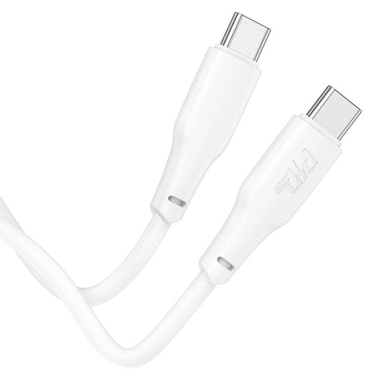 Cabo de carregamento e dados USB-C - USB-C HOCO X93 USB-C, 100W, 2m, Branco 