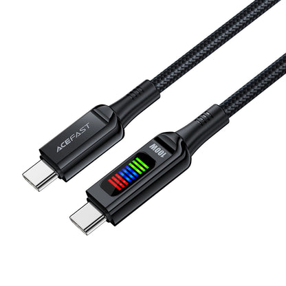 Cabo de Dados e Carregamento USB-C - USB-C Acefast C7-03, 100W, 1.2m, Preto