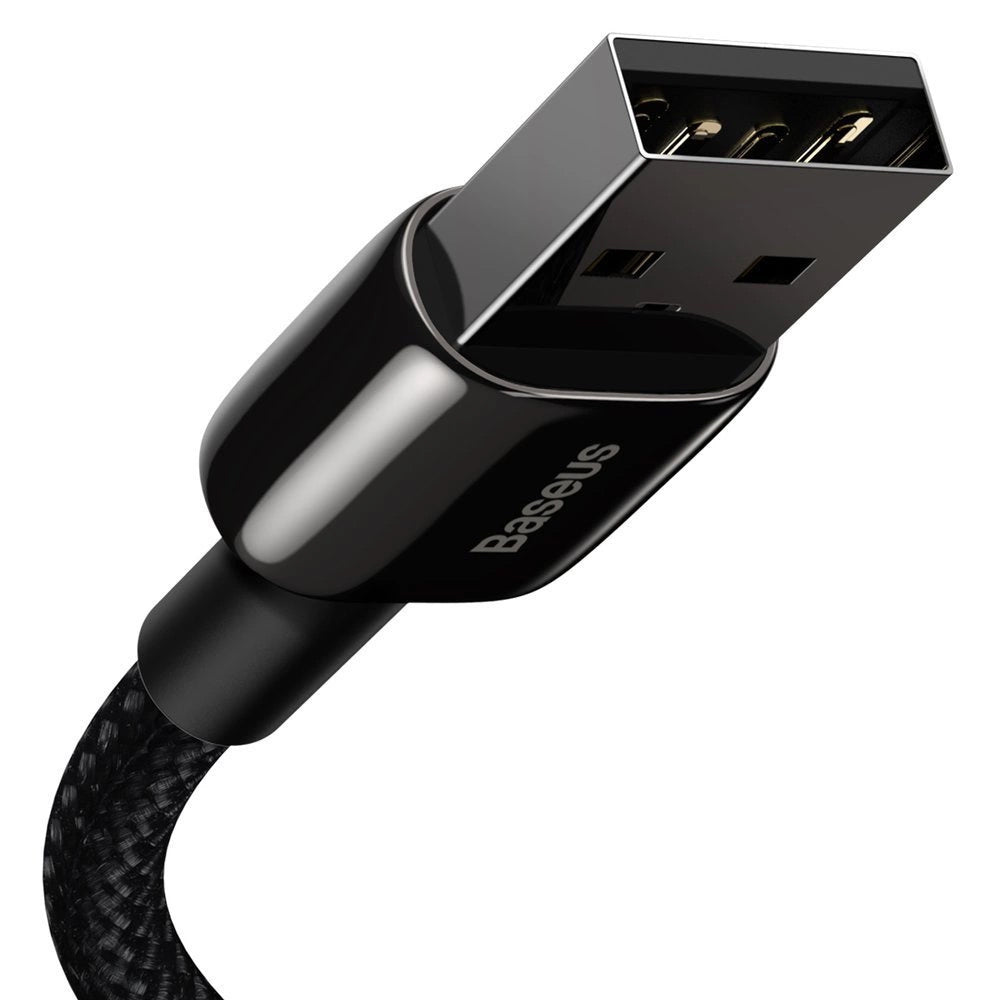 Cabo de carregamento e dados USB-A - Lightning Baseus Tungsténio Dourado, 20W, 1m, Preto CALWJ-01 