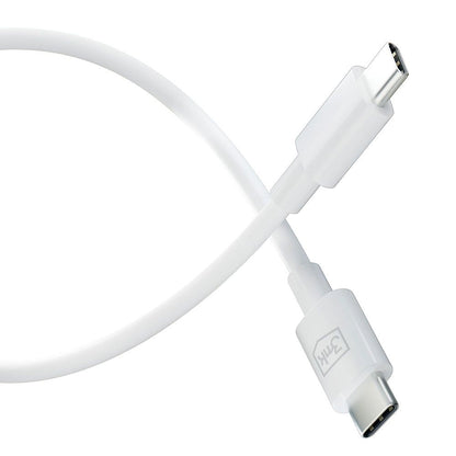 Cabo de carregamento e dados USB-C - USB-C 3MK Hyper, 100W, 1,2 m, branco 