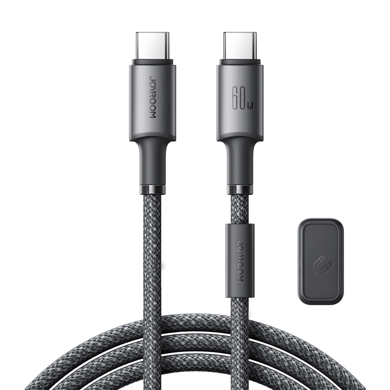 Cabo de Dados e Carregamento USB-C - USB-C Joyroom S-A50, 60W, 1.2m, Cinzento