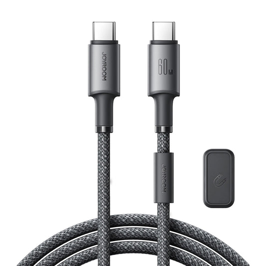 Cabo de Dados e Carregamento USB-C - USB-C Joyroom S-A50, 60W, 1.2m, Cinzento