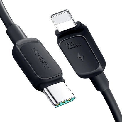 Cabo de Dados e Carregamento USB-C - Lightning Joyroom A14, 20W, 1.2m, Preto