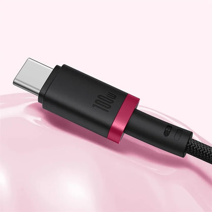 Cabo de Dados e Carregamento USB-C - USB-C Baseus Dura Series, 240W, 1m, Vermelho P10377803U03-01