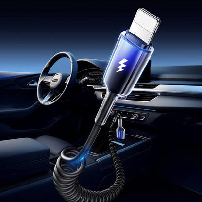 Cabo de Dados e Carregamento USB-A - Lightning Joyroom S-A43 Crystal, 18W, 1.5m, Preto