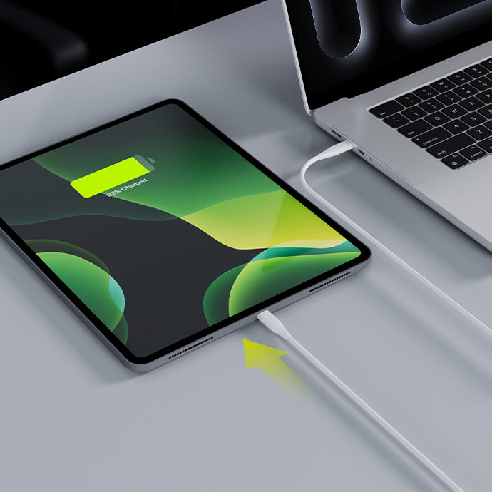 Cabo de Dados e Carregamento USB-C - USB-C Allity. AUC-02, 100W, 1m, Branco