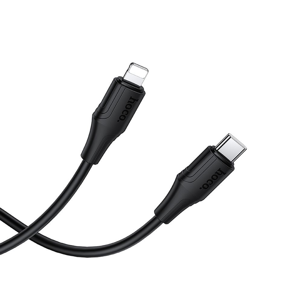 Cabo de Dados e Carregamento USB-C - Lightning HOCO X124, 27W, 1m, Preto