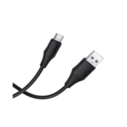 Cabo de Dados e Carregamento USB-A - USB-C HOCO X124, 18W, 1m, Preto