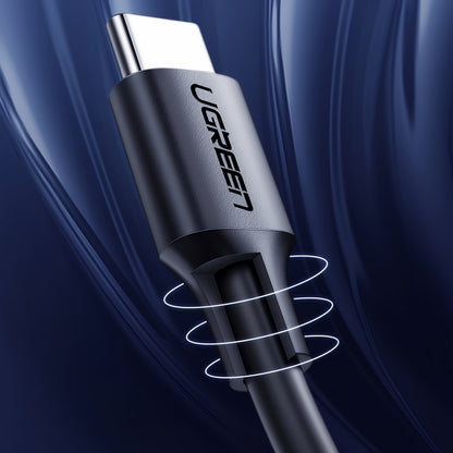 Cabo de Dados e Carregamento USB-C - USB-C UGREEN US286, 60W, 3m, Preto
