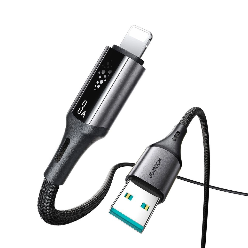 Cabo de Dados e Carregamento USB-A - Lightning Joyroom S-A60 StarTalk, 18W, 1.2m, Preto
