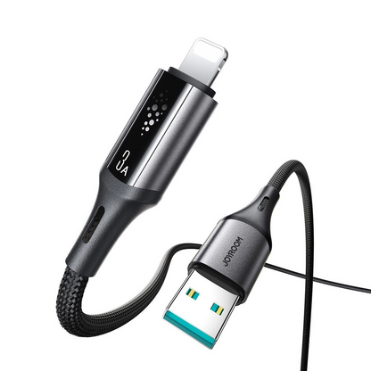 Cabo de Dados e Carregamento USB-A - Lightning Joyroom S-A60 StarTalk, 18W, 1.2m, Preto