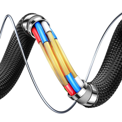 Cabo de Dados e Carregamento USB-C - Lightning Joyroom S-A60 StarTalk, 30W, 1.2m, Preto