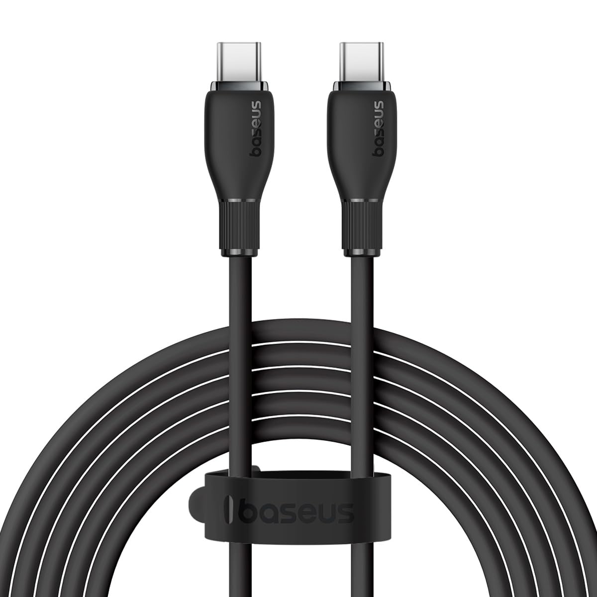 Cabo de Dados e Carregamento USB-C - USB-C Baseus Pudding, 100W, 2m, Preto P10355702111-01