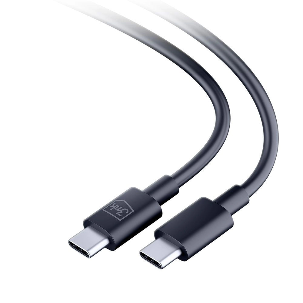Cabo de Dados e Carregamento USB-C - USB-C 3MK Hyper, 100W, 1.2m, Preto