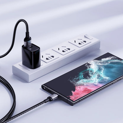 Cabo de Dados e Carregamento USB-A - USB-C Joyroom A10, 18W, 1.2m, Preto