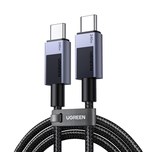 Cabo de Dados e Carregamento USB-C - USB-C UGREEN L513, 240W, 2m, Preto