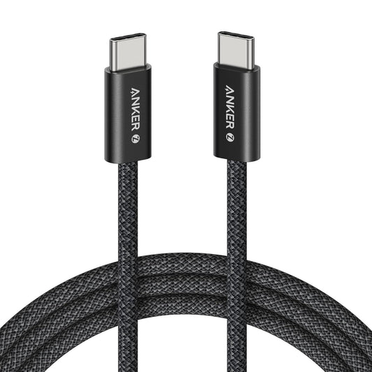 Cabo de Dados e Carregamento USB-C - USB-C Anker Zolo, 240W, 1.8m, Preto A8060H12