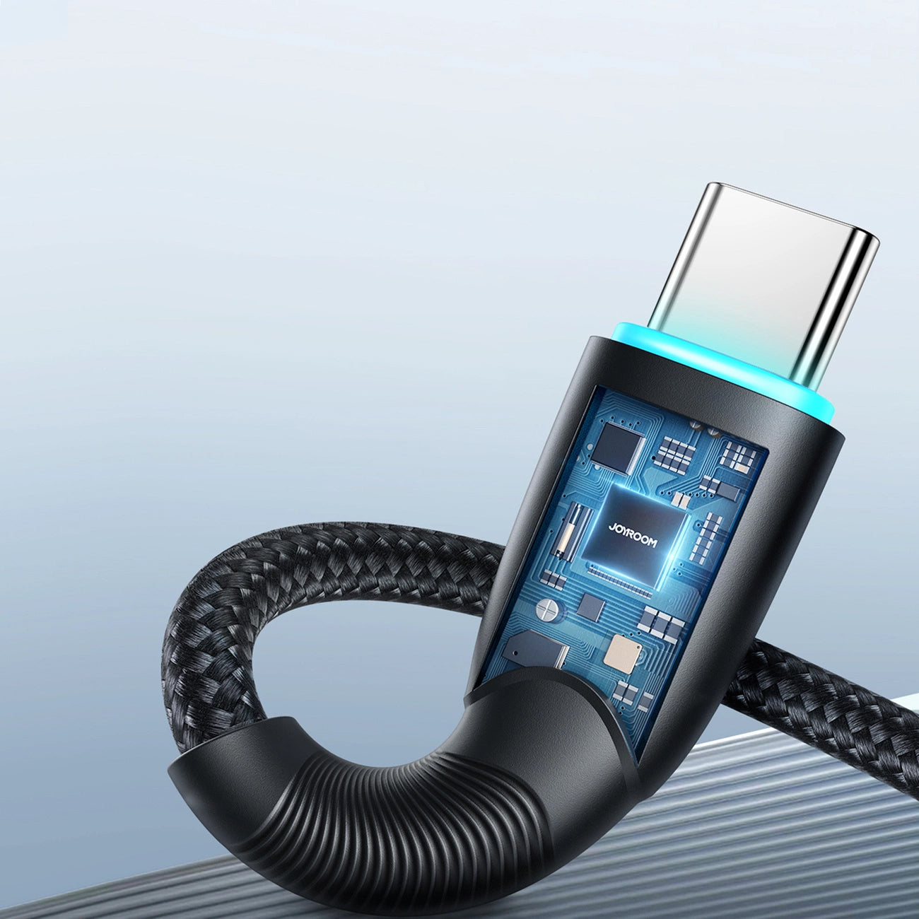 Cabo de Dados e Carregamento USB-A - USB-C Joyroom S-A32, 100W, 1m, Preto