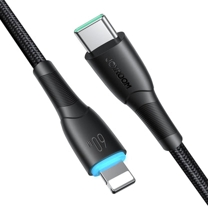Cabo de Dados e Carregamento USB-C - USB-C Joyroom S-A32, 60W, 1m, Preto