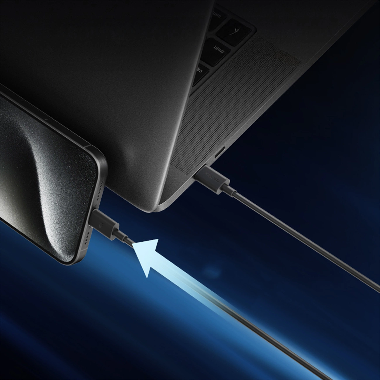 USB-C Data and Charging Cable - USB-C Cuktech, 240W, 1.5m, Black CKCTC615NCBK