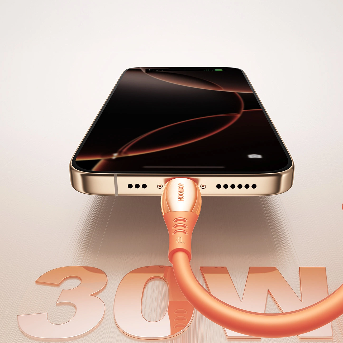 USB-C to Lightning Data and Charging Cable Joyroom S-A59 Vibrant, 30W, 1.2m, Orange