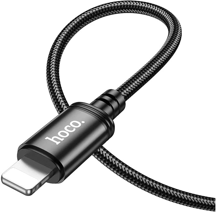 Cabo de Dados e Carregamento USB-C - Lightning HOCO X89, 27W, 2m, Preto