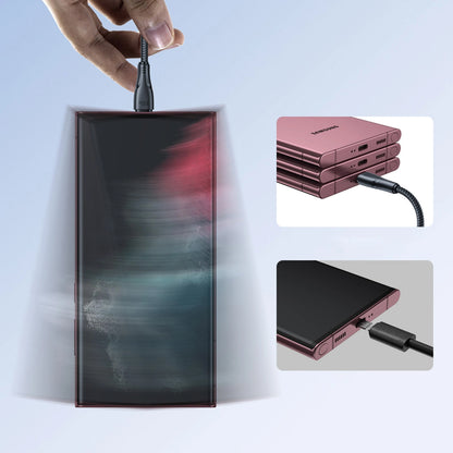 Cabo de Dados e Carregamento USB-C - USB-C Joyroom S-A11, 60W, 0.25m, Preto