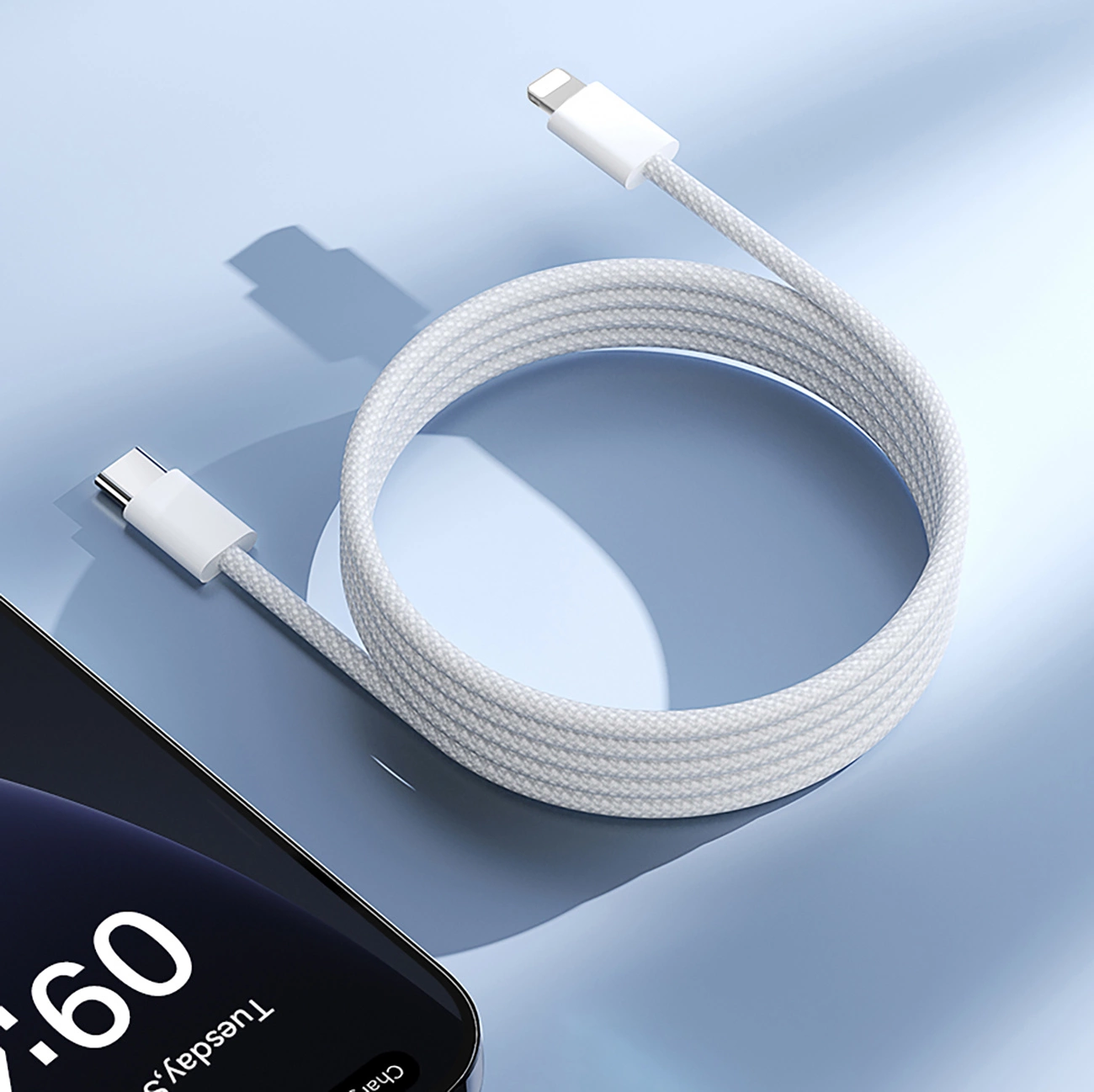 Cabo de Dados e Carregamento USB-C - Lightning Joyroom S-A45, 30W, 1m, Branco