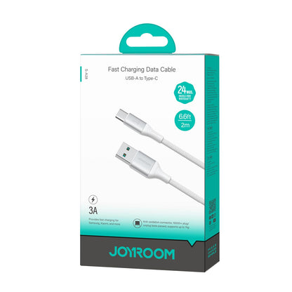 Cabo de Dados e Carregamento USB-A - USB-C Joyroom S-A28 Flash, 30W, 2m, Branco