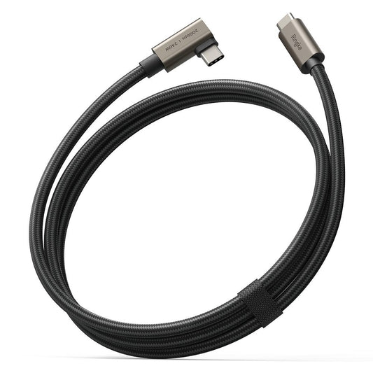 Cabo de Dados e Carregamento USB-C - USB-C Ringke 2X2 Angled, 240W, 1m, Preto