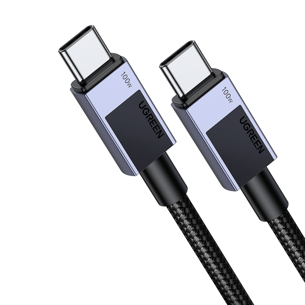 Cabo de Dados e Carregamento USB-C - USB-C UGREEN L512, 100W, 3m, Cinzento