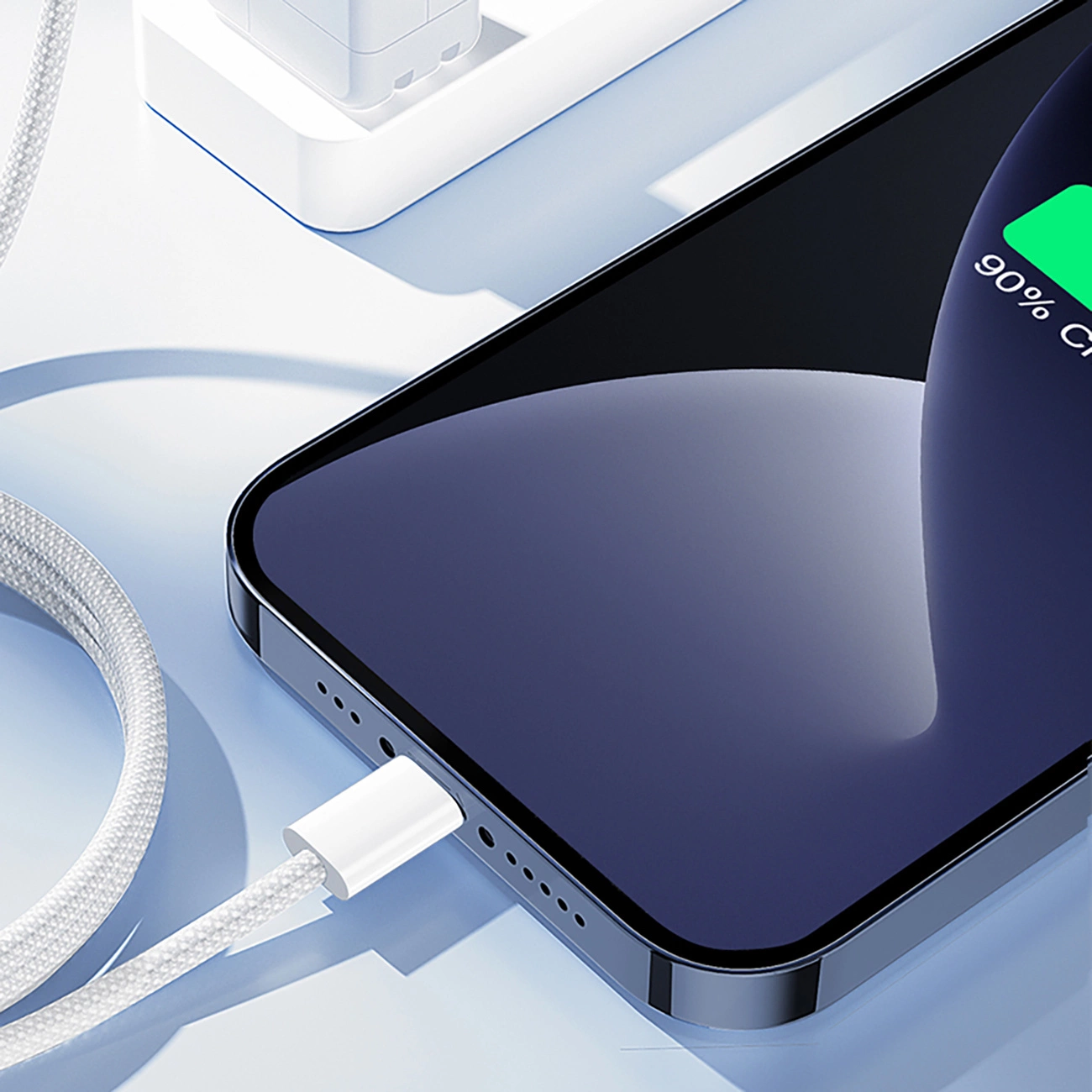 Cabo de Dados e Carregamento USB-C - Lightning Joyroom S-A45, 30W, 1m, Branco