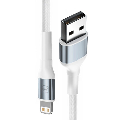 Cabo de Dados e Carregamento USB-A - Lightning 3MK Hyper N, 12W, 2m, Branco
