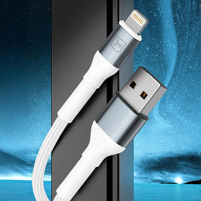 Cabo de Dados e Carregamento USB-A - Lightning 3MK Hyper N, 12W, 2m, Branco