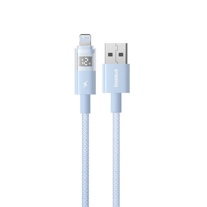 Cabo de Dados e Carregamento USB-A - Lightning Baseus Display 2, 12W, 1m, Azul P10382700311-00