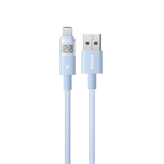 Cabo de Dados e Carregamento USB-A - Lightning Baseus Display 2, 12W, 2m, Azul P10382700311-01