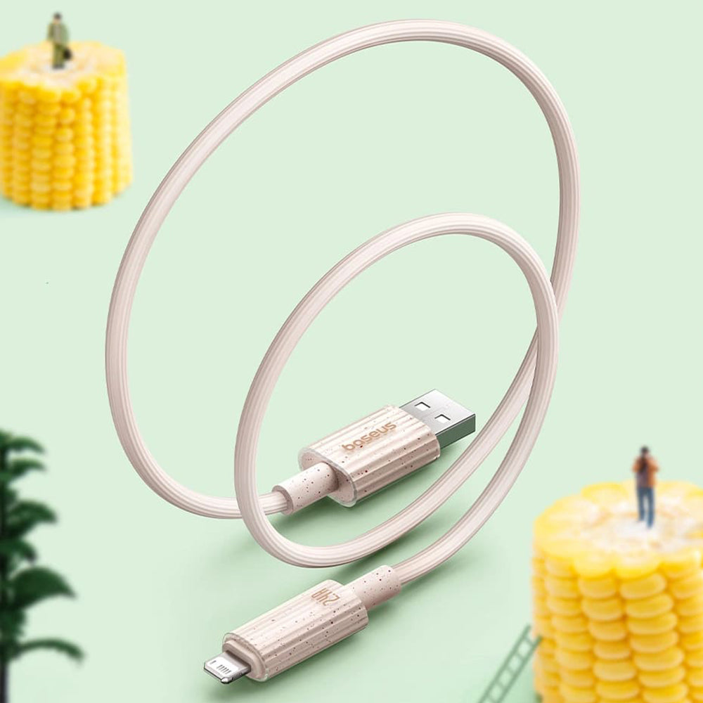 Cabo de Dados e Carregamento USB-A - Lightning Baseus Habitat, 18W, 2m, Verde P10360200631-01