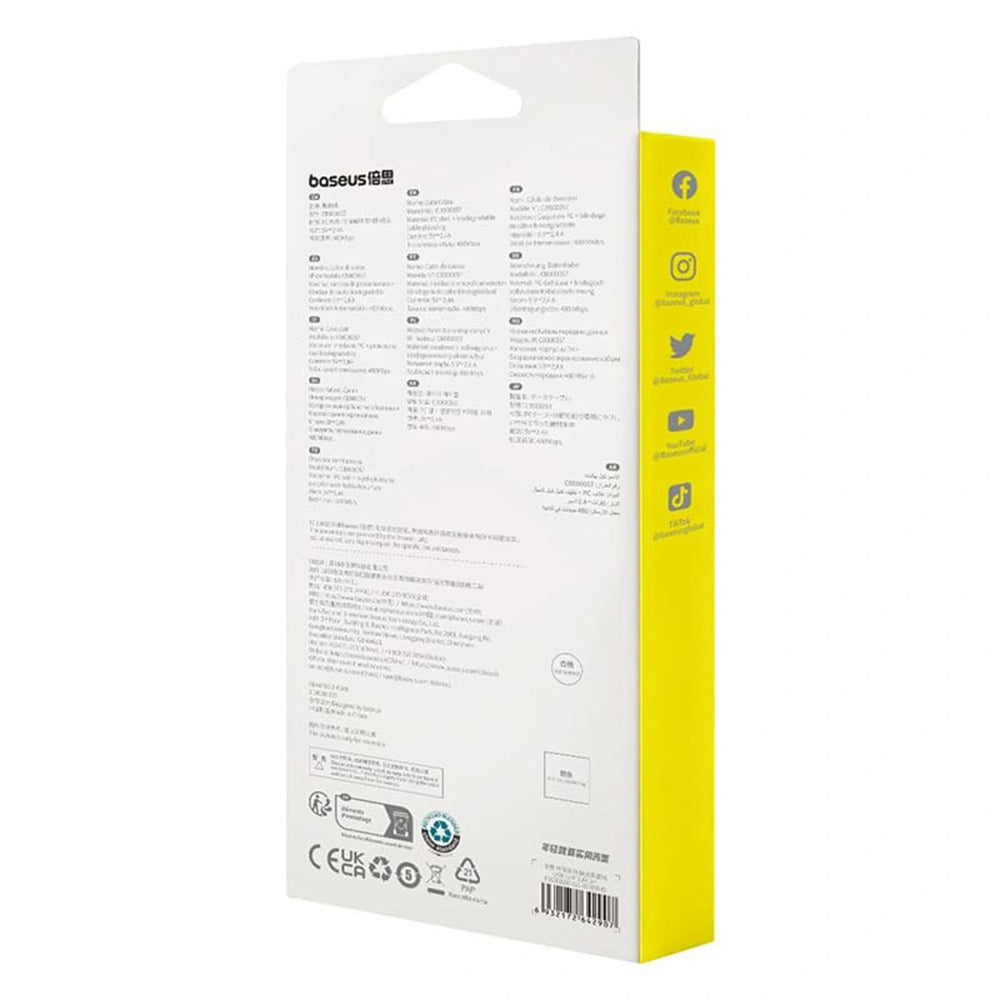 Cabo de Dados e Carregamento USB-A - Lightning Baseus Habitat, 18W, 2m, Verde P10360200631-01