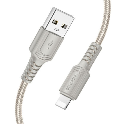 Cabo de Dados e Carregamento USB-A - Lightning Borofone BX116 Certain, 18W, 1m, Preto