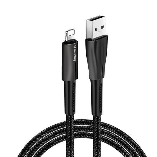 Cabo de Dados e Carregamento USB-A - Lightning ColorWay CW-CBUL035, 18W, 1m, Preto