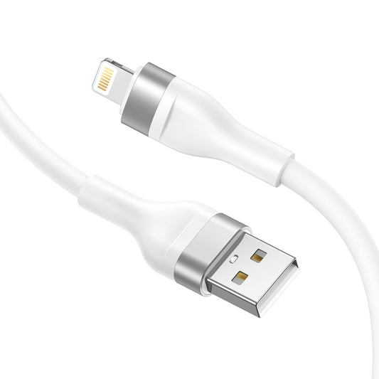 Cabo de Dados e Carregamento USB-A - Lightning Lito LD02L, 18W, 1.2m, Branco