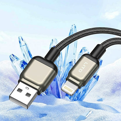 Cabo de Dados e Carregamento USB-A - Lightning Lito LD17, 18W, 1m, Preto