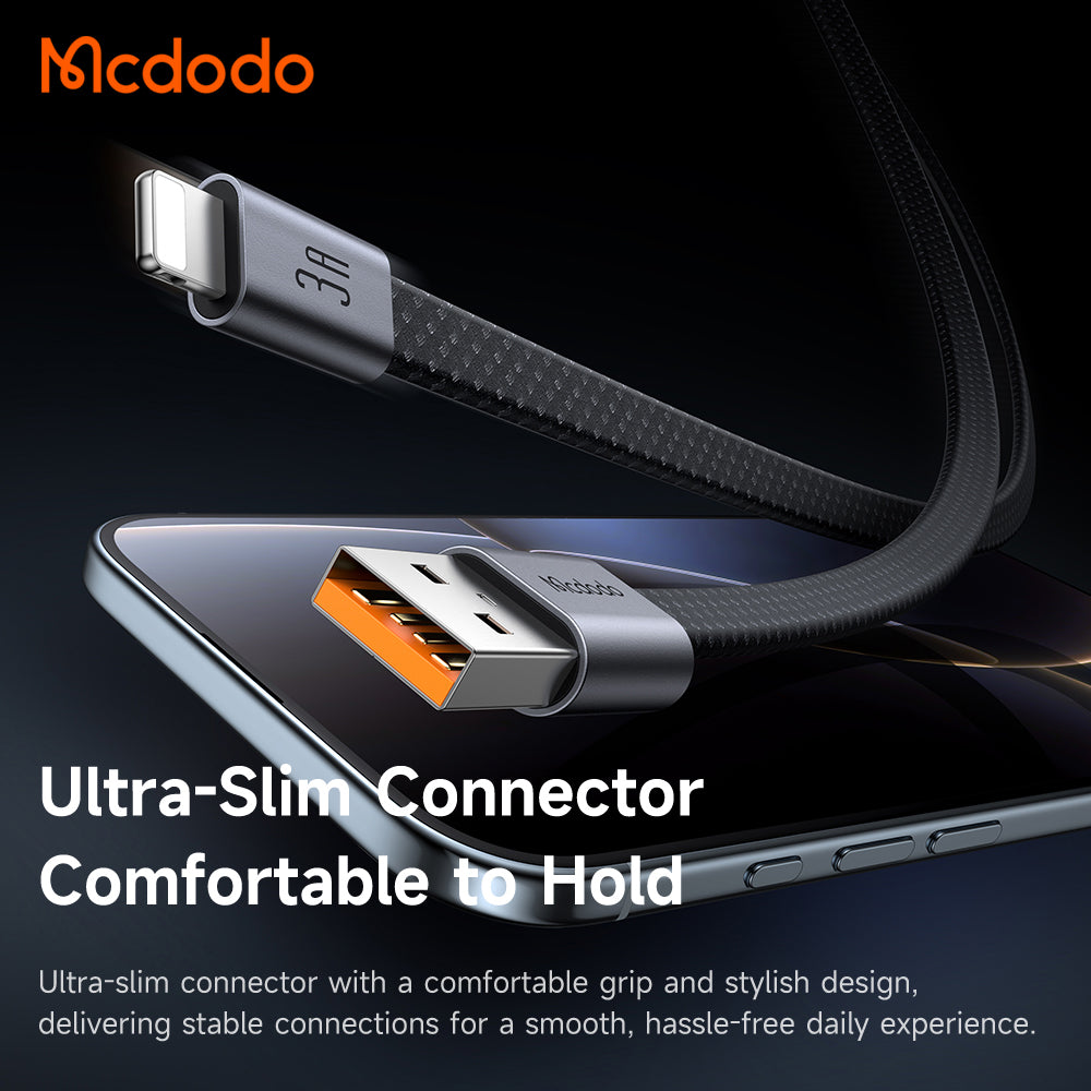 Cabo de Dados e Carregamento USB-A - Lightning McDodo CA-1160, 18W, 1m, Preto