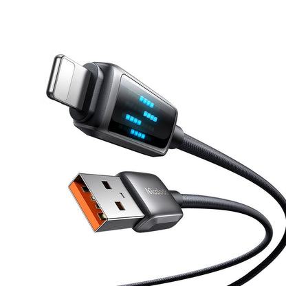 Cabo de Dados e Carregamento USB-A - Lightning McDodo CA-5250 Display, 18W, 1.2m, Preto