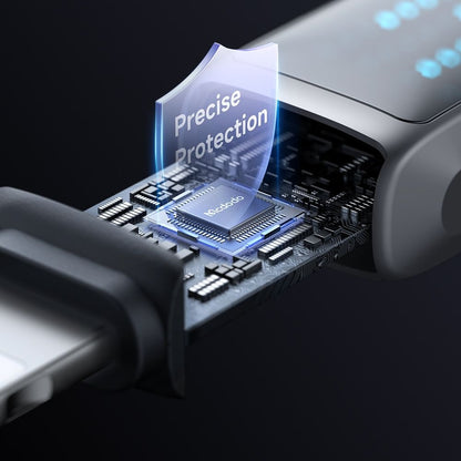 Cabo de Dados e Carregamento USB-A - Lightning McDodo CA-5250 Display, 18W, 1.2m, Preto