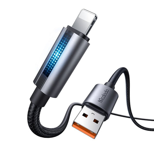 Cabo de Dados e Carregamento USB-A - Lightning McDodo CA-5660, 18W, 1.2m, Preto