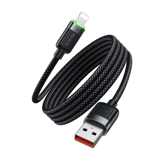 Cabo de Dados e Carregamento USB-A - Lightning McDodo CA-6000 Self Winding, 18W, 1.2m, Preto