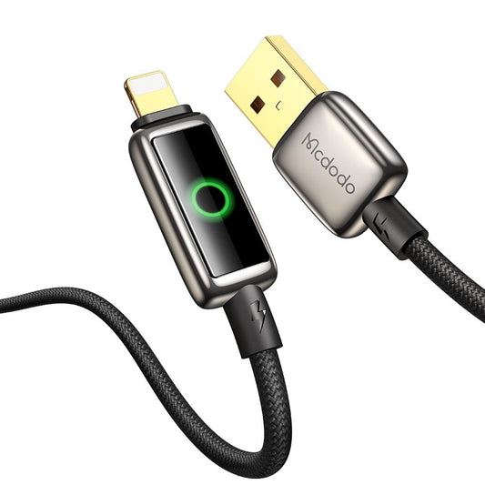 Cabo de Dados e Carregamento USB-A - Lightning McDodo CA-6590 Auto Power Off, 18W, 1.2m, Preto