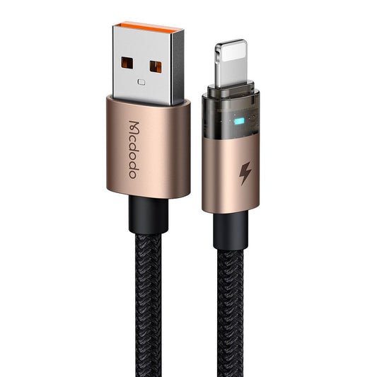 Cabo de Dados e Carregamento USB-A - Lightning McDodo CA-6911, 18W, 1.2m, Dourado
