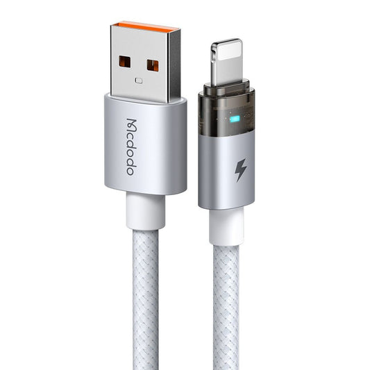 Cabo de Dados e Carregamento USB-A - Lightning McDodo CA-6912, 18W, 1.2m, Branco
